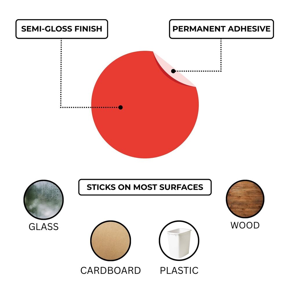 2608 1/4 Inch Round Colored Stickers Sticky Dots Color Coding Labels - Picture 3 of 8